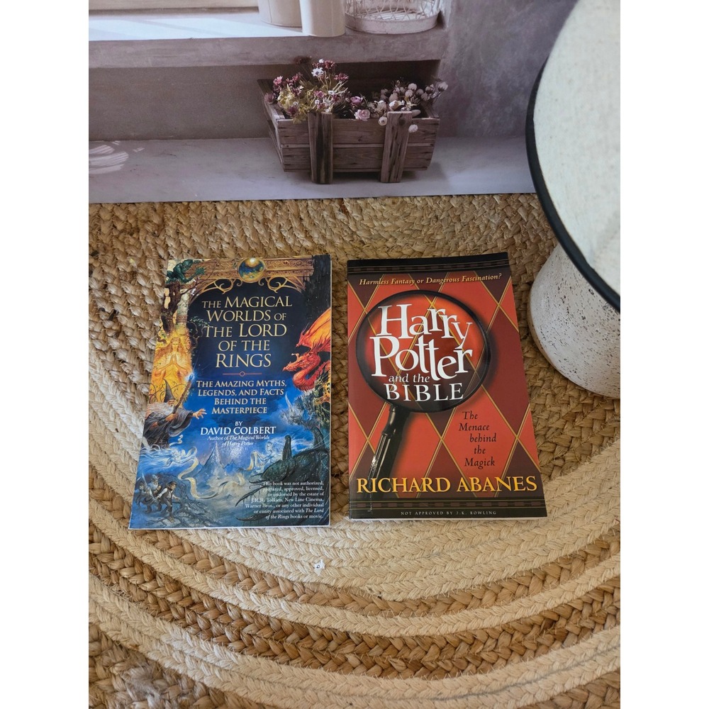 Harry Potter and the Bible & Magical Worlds of Lord of the Rings 2 Book Lot NWOT
